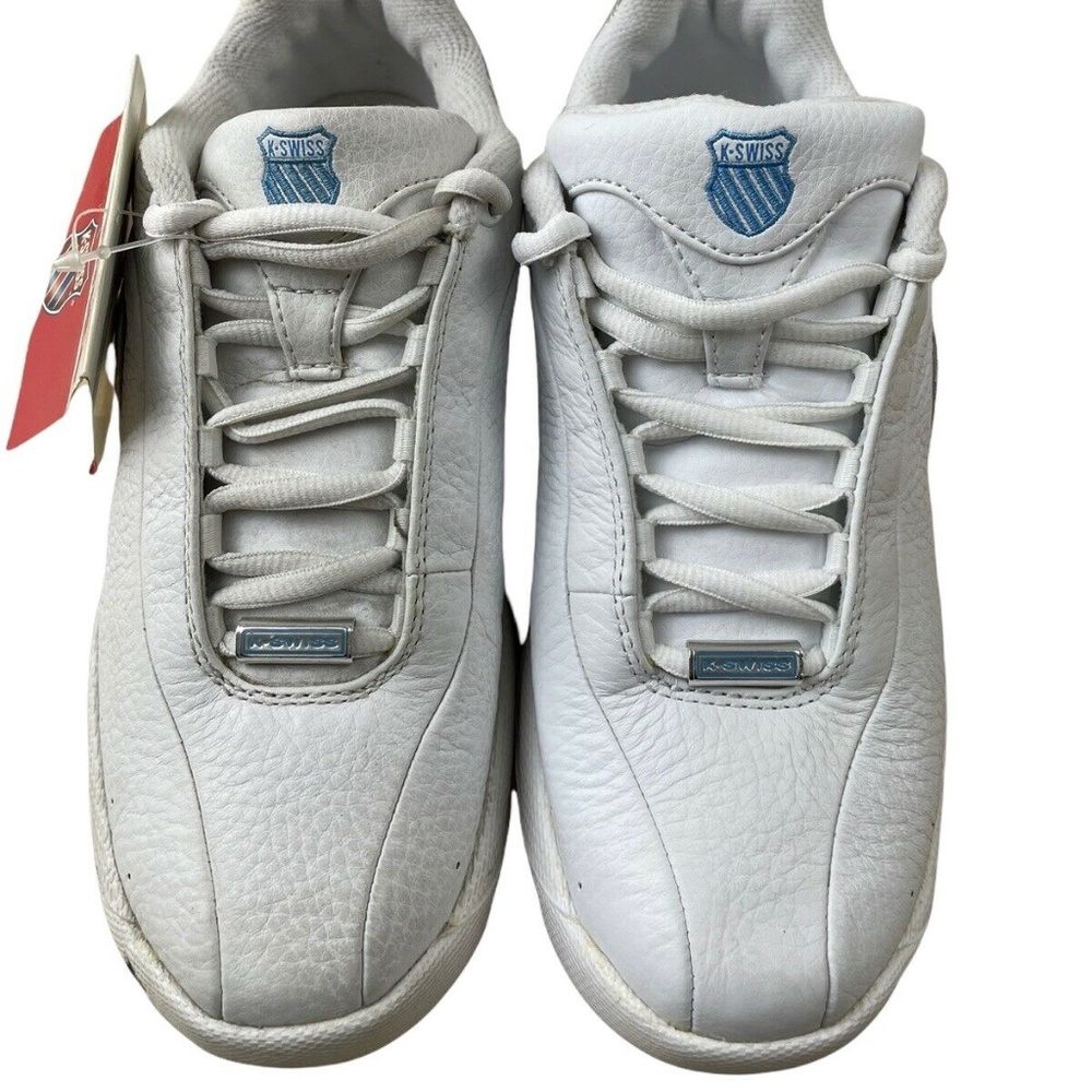 K*SWISS Women's 95004128 JOSEL WHT/SLVR/CARO Sneakers Size 5.5 Vintage 90s-Y2K